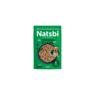 Natsbi Steamed Chicken&Lamb 8 x 500 g