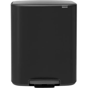 Brabantia Кошче за отпадъци с педал BO 2 x 30л, черно, Brabantia (BRAB211508)