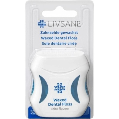 Livsane Dentálna niť voskovaná mint 30 m