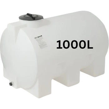MAVIL Резервоар за питейна вода mavil, цилиндричен хоризонтален 1000 л (бял) (5-1000)