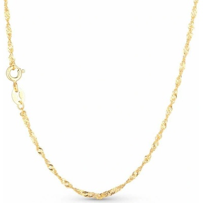 Olivie Gold twisted stříbrný řetízek 4634