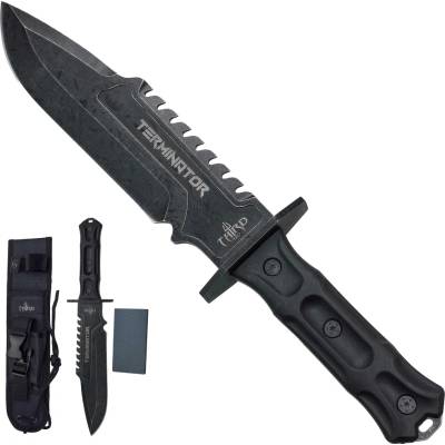 Amont Pevný nůž "SURVIVAL TERMINATOR" s pouzdrem a brusným kamenem