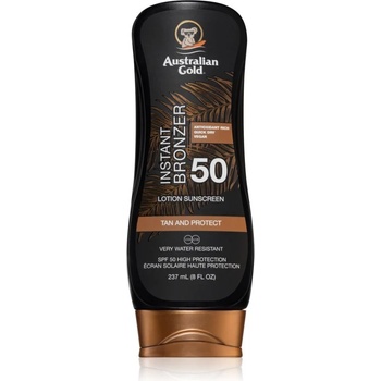 Australian Gold Lotion With Bronzer защитна грижа против слънчеви лъчи с бронзър SPF 50 237ml