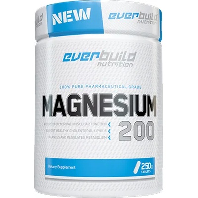 Everbuild Nutrition Магнезий EVERBUILD Magnesium Citrate 200mg, 250 табл
