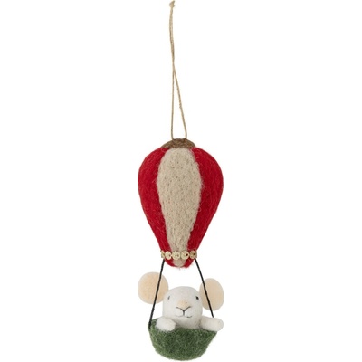 Bloomingville Plstěná vánoční ozdoba Peo Green Wool multi barva textil
