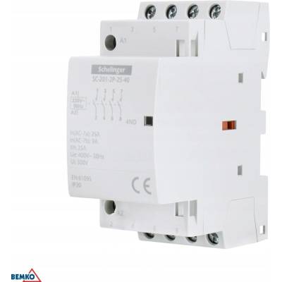 Modulární stykač SC201 2P 25A AC 230V (4NO) Schelinger