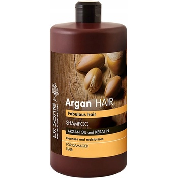Dr. Santé Argan hydratačný šampón pre poškodené vlasy Argan Oil and Keratin Cleanses and Moisturizes 1000 ml