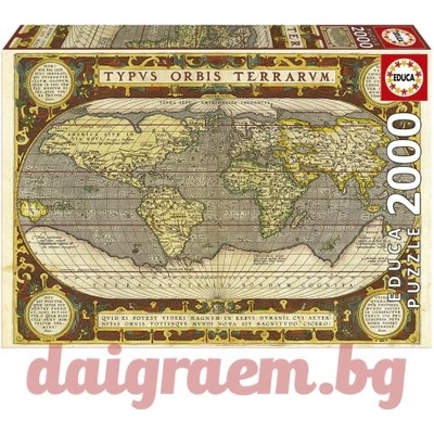 Educa Пъзел educa 19620 - 2000 части - Карта на Света (edu19620)