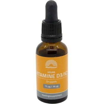 Image 1 of Mattisson Healthstyle Vegan Vitamin D3 & K - 7.5 mcg/3.6 mcg [25 мл]