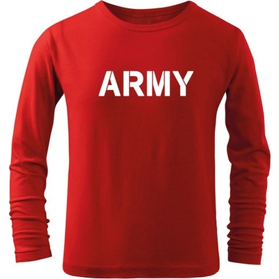 Dragowa detské dlhé tričko Army červená