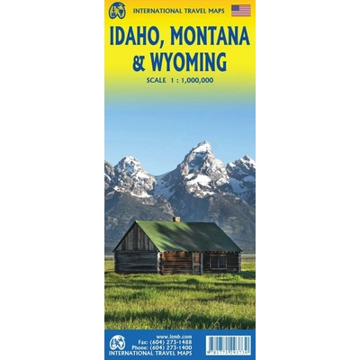 ITMB Publishing mapa Montana & Idaho & Wyoming 1:1 mil.