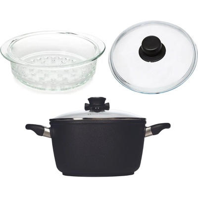 Swiss Diamond XD6124icc-2 Indukčný hrniec s parnou nadstavbou s priemerom 24 cm