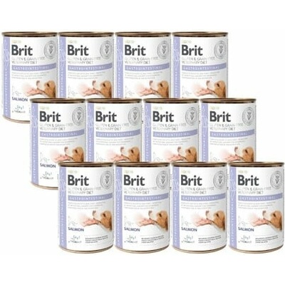 BRIT Veterinary Diet Gastrointestinal lososové 12x400 g