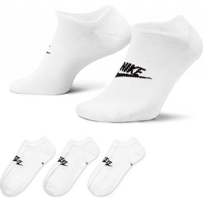 Nike Sportswear Everyday Essentials No-Show Socks 3 Pack biele
