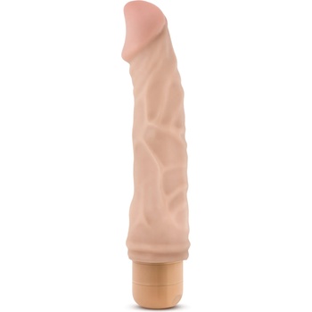 Image 1 of Blush Novelties Dr. Skin Cock Vibe 6 8.75 Inch Vibrating Cock Beige