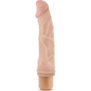 Blush Novelties Dr. Skin Cock Vibe 6 8.75 Inch Vibrating Cock Beige