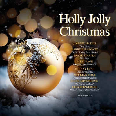 Various - Holly Jolly Christmas Clear Gold Vinyl LP