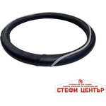 Paolo Калъф за волан 3031 Черно/Сиво М-38см (21391) - steficenter