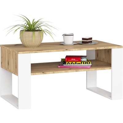 Ak furniture DOMI dub artisan / bílý – Zboží Mobilmania