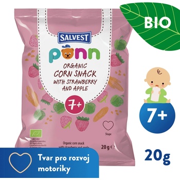 SALVEST Põnn BIO Jahodové křupky 9 x 20 g