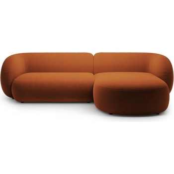 Micadoni Теракотен кадифен ъглов диван (десен ъгъл) Kate - Micadoni (MIC_RC_44_F1_KATE5)