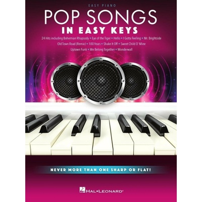 Hal Leonard Pop Songs In Easy Keys Noty