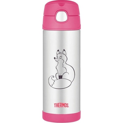 Thermos About Detská termoska so slamkou FUNtainer Líška 470 ml