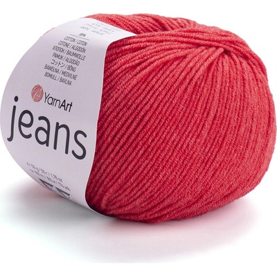 Yarn Art příze YarnArt Jeans 26 světlejší červená