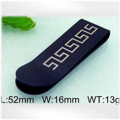 Spona na peníze Ocelová tmavá se vzorem – Zboží Mobilmania