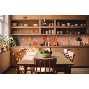 DIMEX ART s. r. o Фототапет за кухня - счупена стена 420 x 60 см