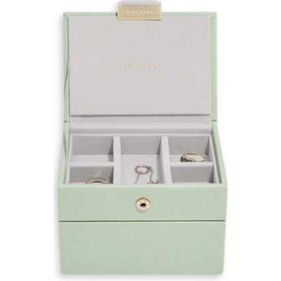 Stackers mikro krabička na šperky Micro Jewellery Box Sage Green zelená 76152