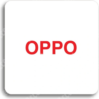 ACCEPT Piktogram OPPO - bílá tabulka - barevný tisk bez rámečku