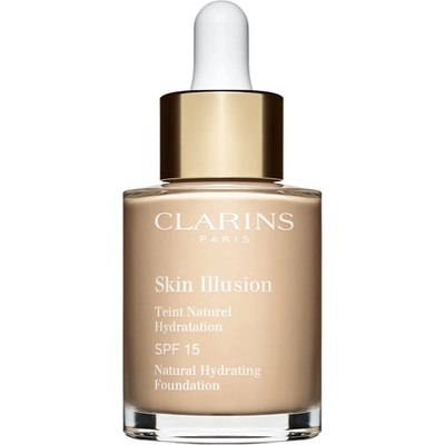 Clarins Skin Illusion Natural Hydrating Foundation озаряващ хидратиращ фон дьо тен SPF 15 цвят 103N Ivory 30ml
