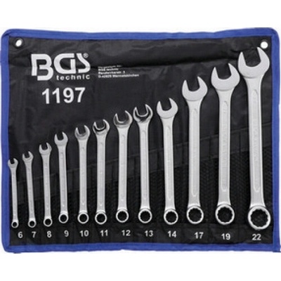 BGS technic Očkoploché klíče 6 ÷ 22 mm sada 12 dílů BGS 1197