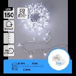 Aigostar - LED външен коледен гирлянд 150xLED/8 функции 3xAA 15, 3m IP44 студено бяло (AI2560)