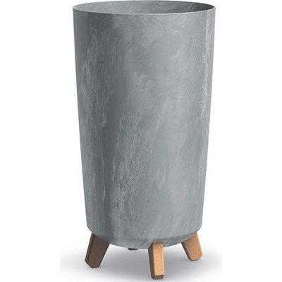 NABBI DGTL240E plastový kvetináč na nožičkách 23,9 cm sivý betón 23.9 x 23.9 x 44.5 cm