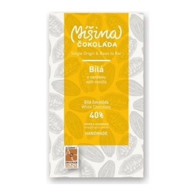 Míšina čokoláda bílá 40% s vanilkou 50 g