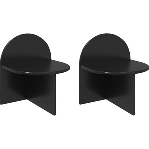 vidaXL Нощно шкафче 2 бр. Черен дъб 40 x 35, 5 x 45, 5 см (8001134)