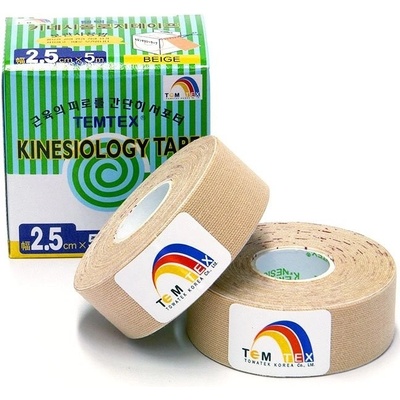 Temtex Classic Kinesiotape béžová 2, 5 cm x 5 m 2 ks