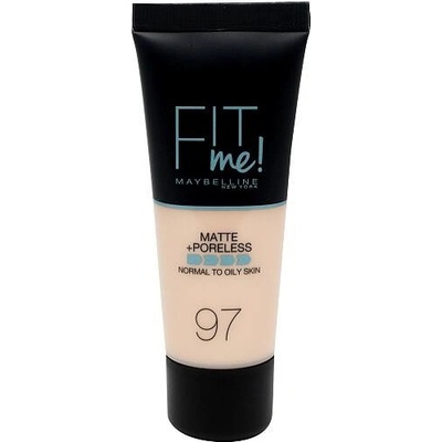 Maybelline Fit Me! Matte + Poreless dámské sjednocující make-up s matujícím efektem 97 Natural Porcelain 30 ml