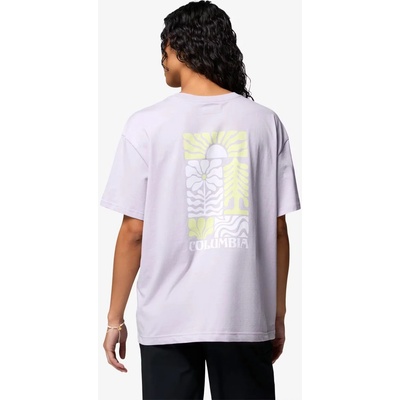 Columbia Rolling Bend Graphic Oversized Tee dámske tričko Lavender Pearl Floral Groove