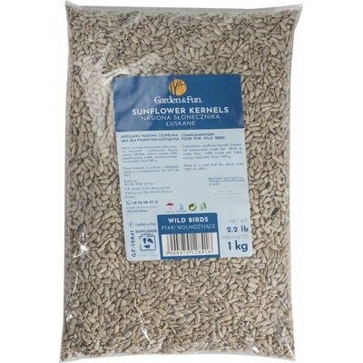 Garden&Fun Slunečnicová semínka loupaná pro volně žijící ptactvo v sáčku 1 kg