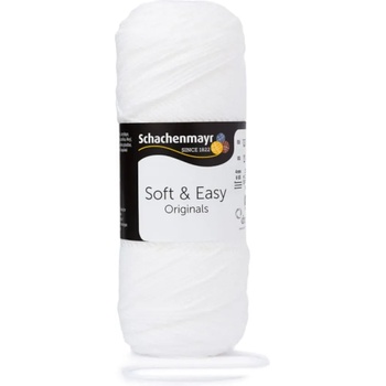 Schachenmayr Soft & Easy 00001 White Плетива прежда (9807353-00001-SCHACHENMAYR)