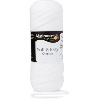 Schachenmayr Soft & Easy 00001 White Плетива прежда (9807353-00001-SCHACHENMAYR)