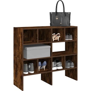 vidaXL Поставки за обувки, 2 бр, стифируеми, опушен дъб, 89, 5x30x40 см (858848)