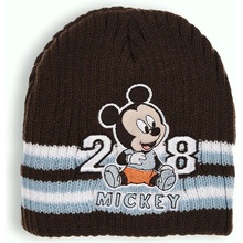 Chlapčenská pletená čiapka DISNEY MICKEY MOUSE BABY hnedá