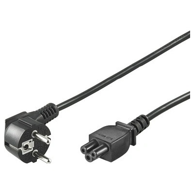 PremiumCord Kabel síťový 230V k notebooku 1m, trojlístek "Mickey Mouse" kpspt1