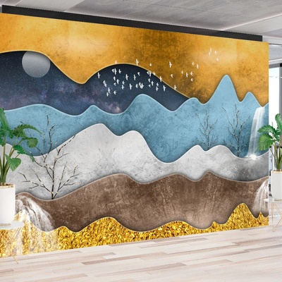 Art gift Фототапет Цветни вълни 2