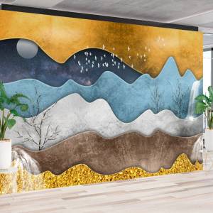 Art Gift Decor Фототапет Цветни вълни 2