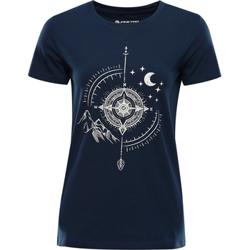 ALPINE PRO Дамска памучна тениска ALPINE PRO MOROLA moonlit ocean вариант pb ALPINE PRO | Sin | ЖЕНИ | XS